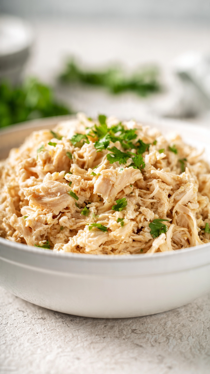 Instant Pot Pulled Chicken (High Protein Meal Prep)